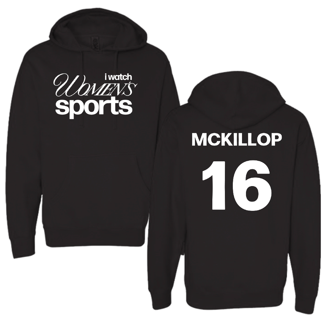 Mercer University Softball Black WHM Hoodie - #16 Grace McKillop