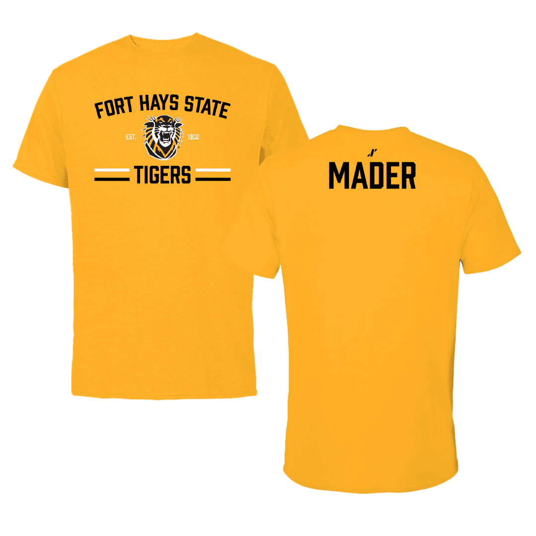 Fort Hays State University Wrestling (M) Gold General Tee - Jarret Mader