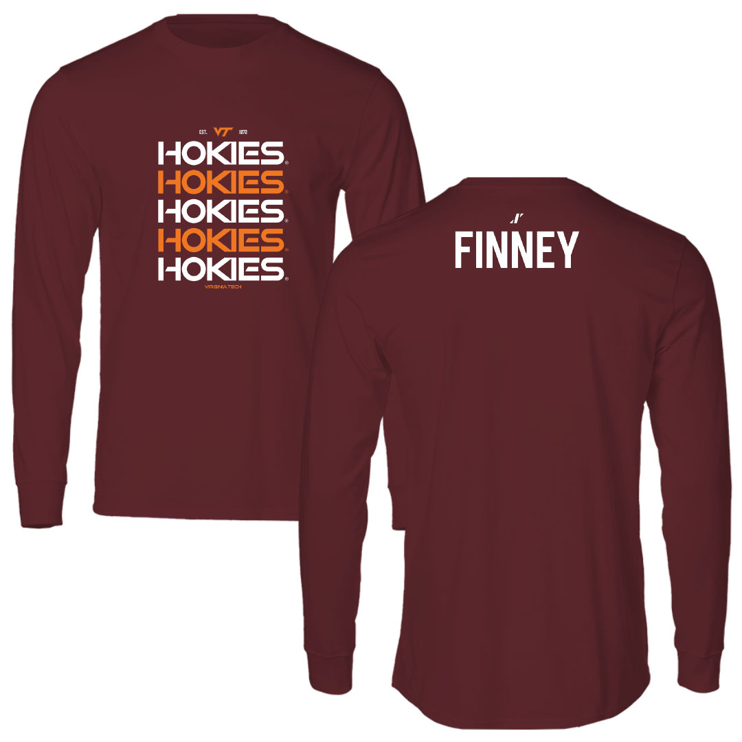 Virginia Tech Cheer Maroon General Performance Long Sleeve - Shea Finney