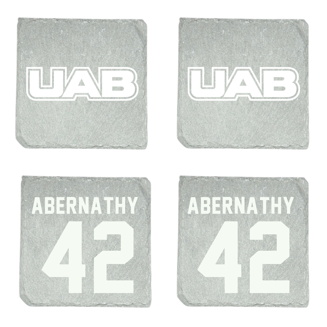 University of Alabama at Birmingham Baseball Stone Coaster (4 Pack)  - #42 Benjamin Abernathy