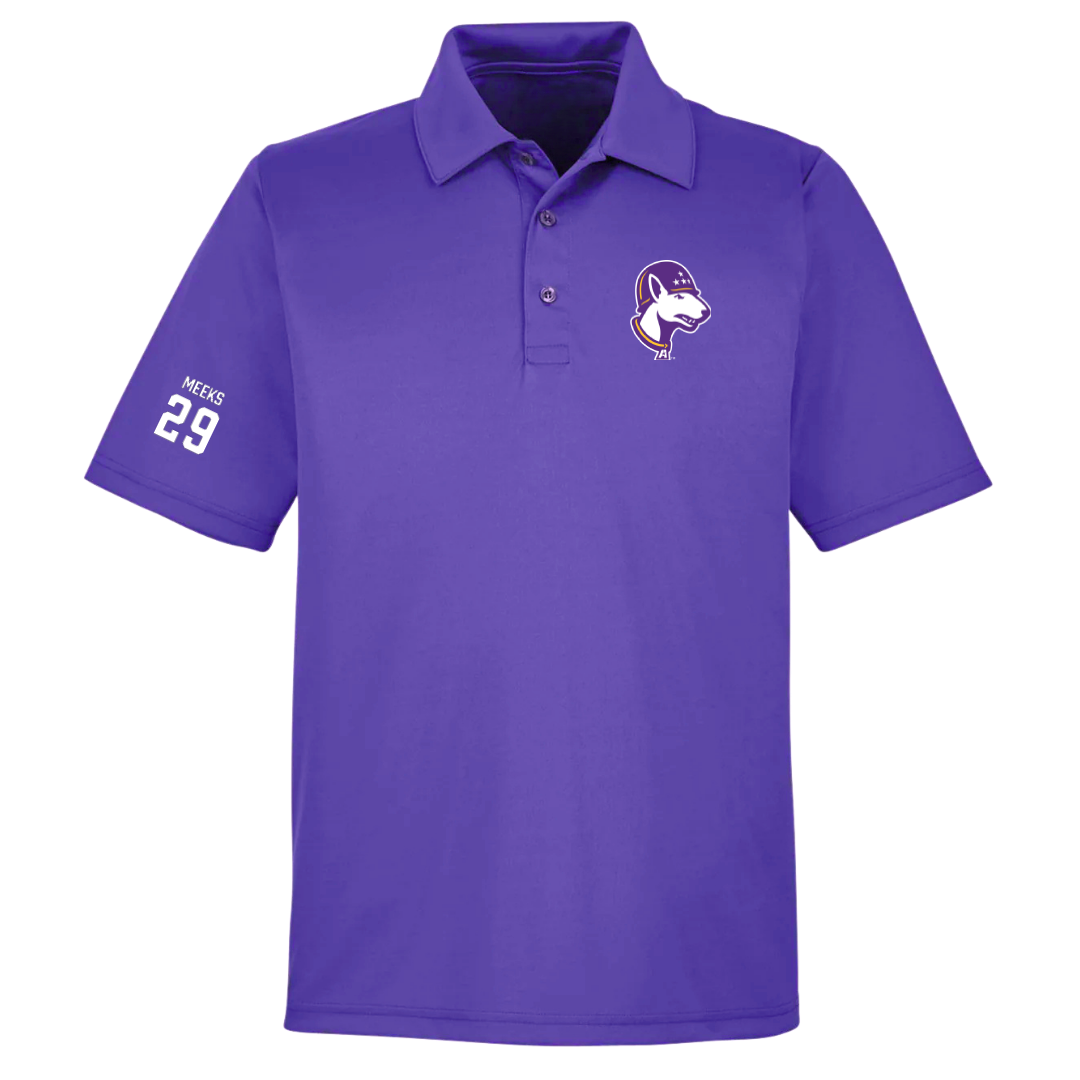 Louisiana State University-Alexandria Baseball Purple Polo - #29 Dawson Meeks