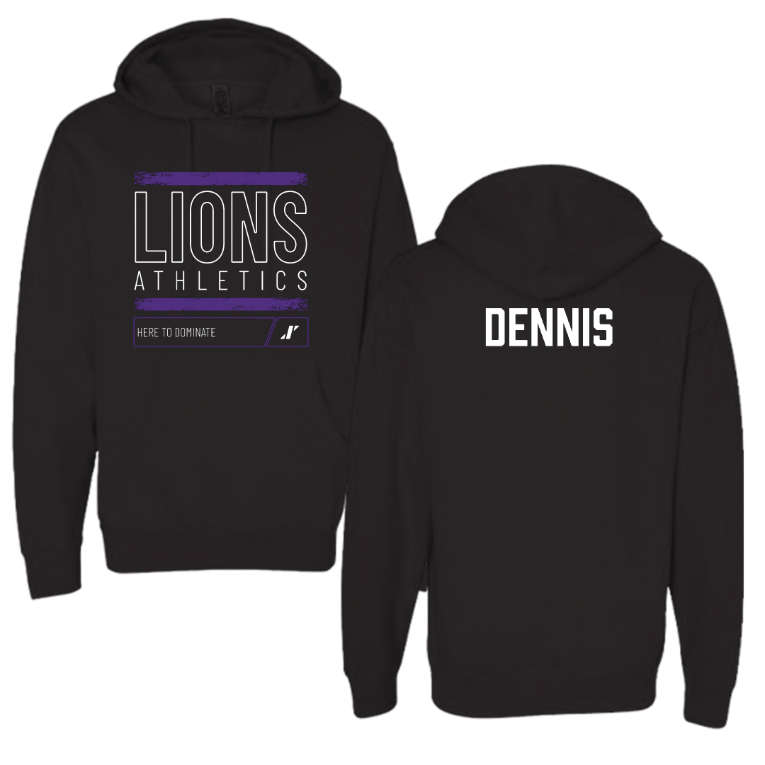 Nelson University Baseball Black Dominate Hoodie - Caleb Dennis