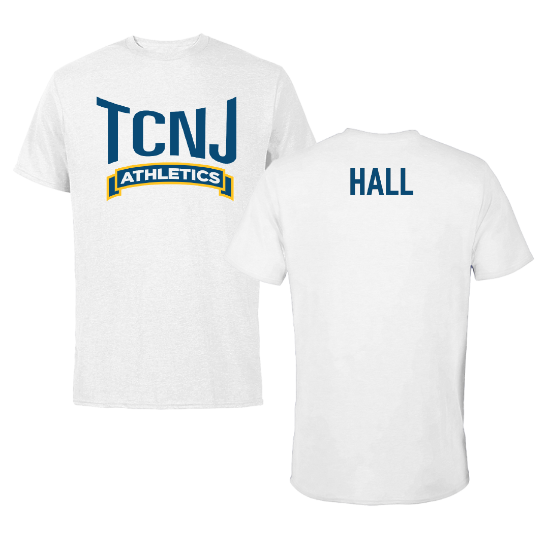 The College of New Jersey Swimming & Diving White Performance Tee - Sofia Hall