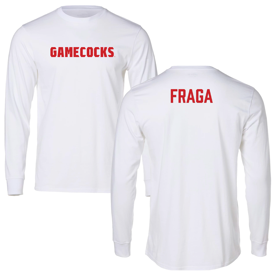 Jacksonville State University TF and XC White Performance Long Sleeve - Rodrigo Fraga
