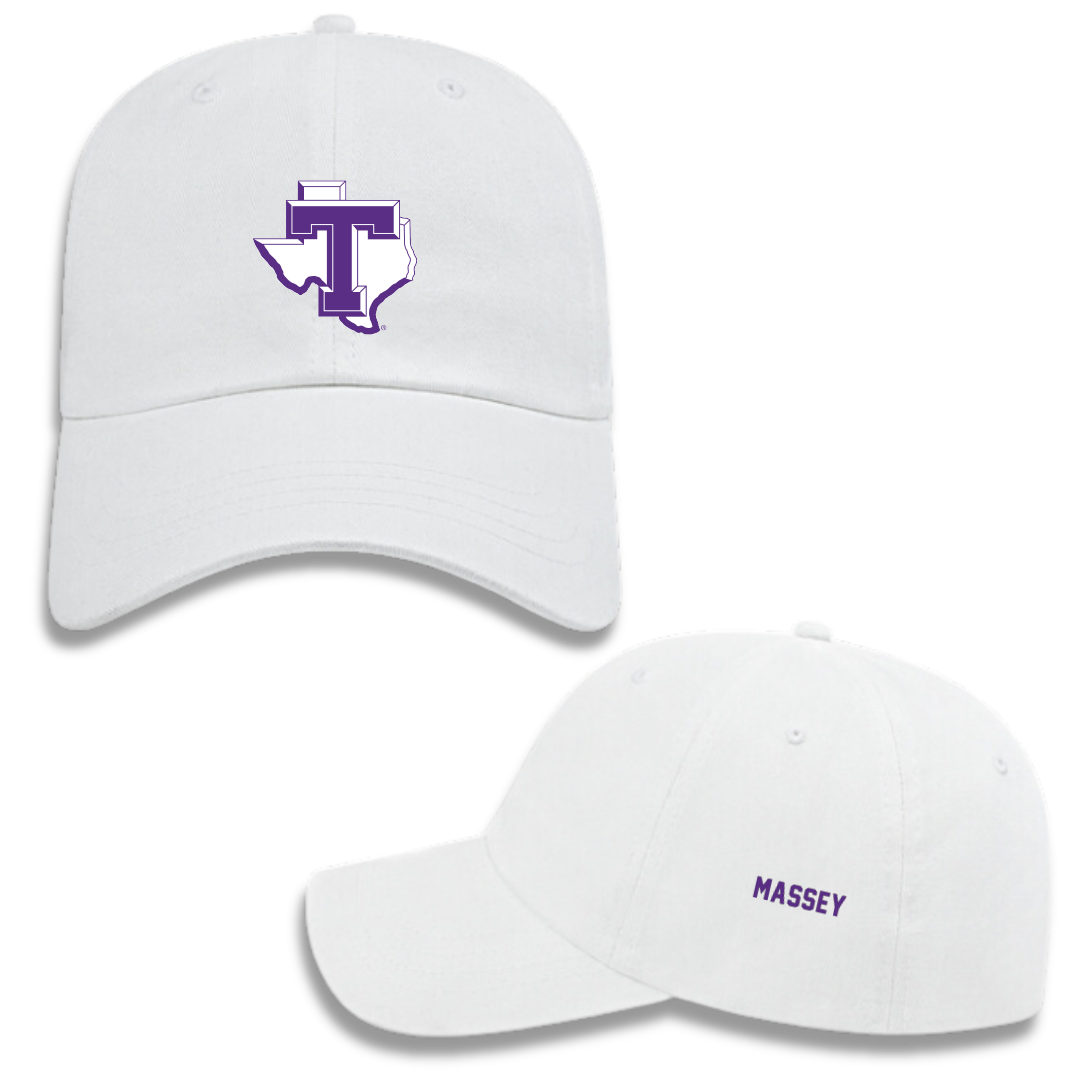 Tarleton State University Cheer White Hat - Jocelyn Massey