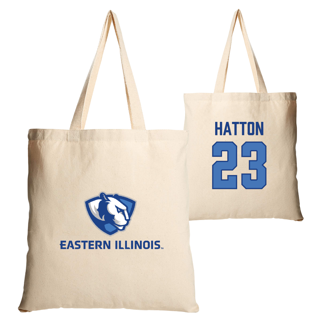 Eastern Illinois University Softball Tan Canvas Tote Bag - #23 Abbi Hatton