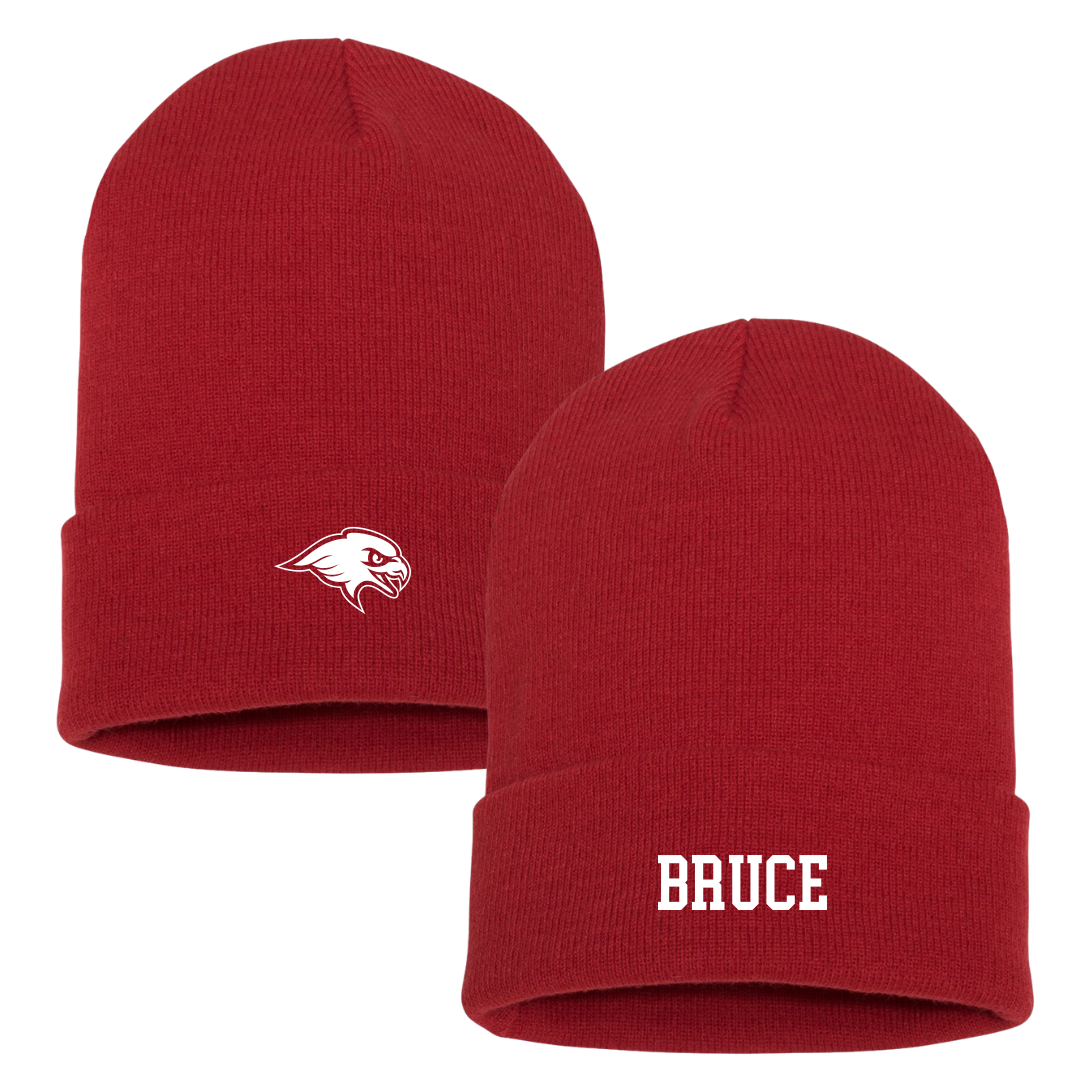 Montclair State University Basketball (W) Red Beanie - #4 Bella Bruce
