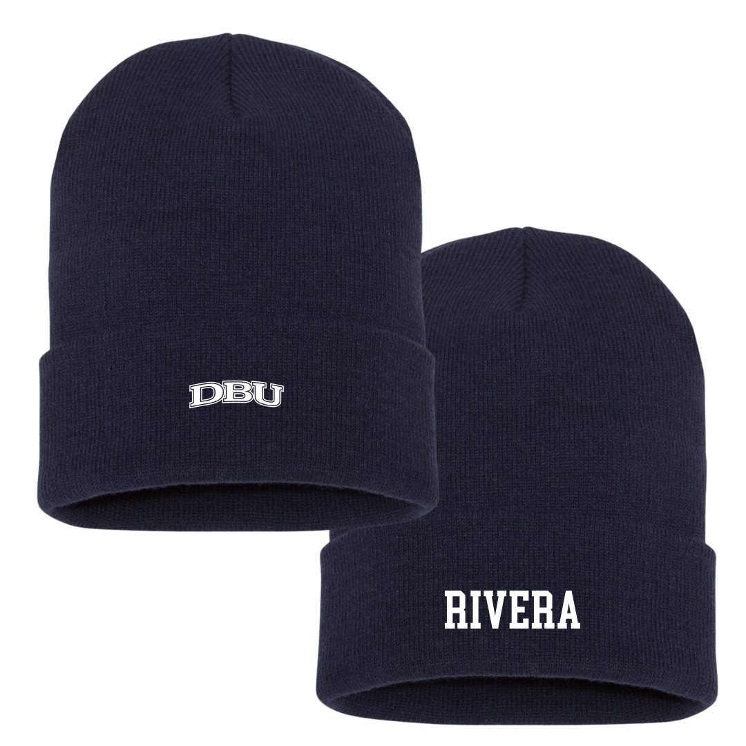Dallas Baptist University Lacrosse (M) Navy Beanie - #11 Frankie Rivera