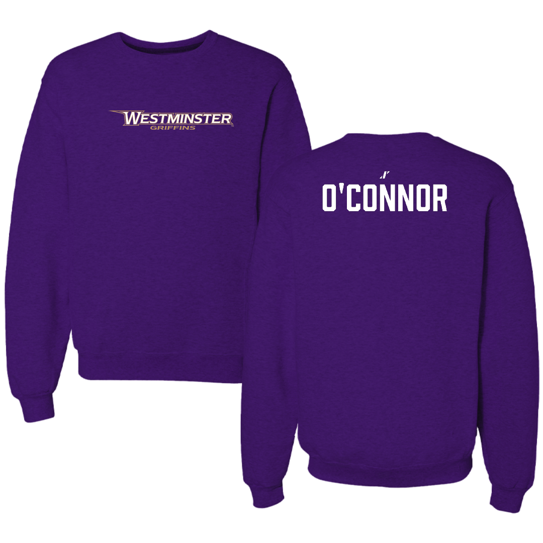 Westminster University (Utah) TF and XC Purple Crewneck - Eileen O'Connor