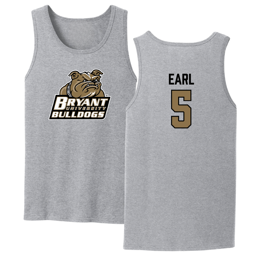 Bryant University Football Sport Gray Tank Top - #5 Joshua Earl