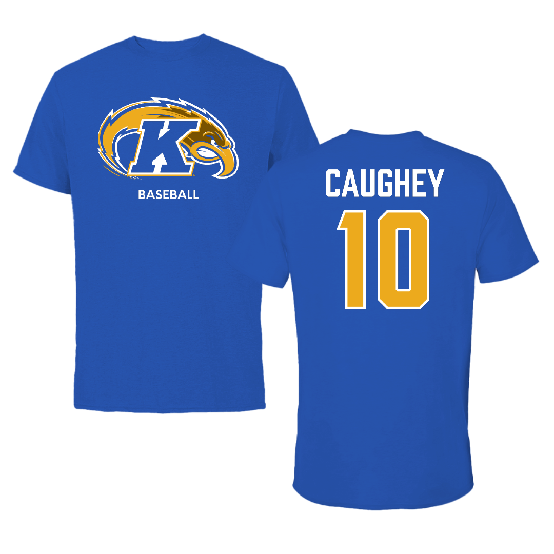 Kent State University Baseball Blue Tee - #10 Ciaran Caughey