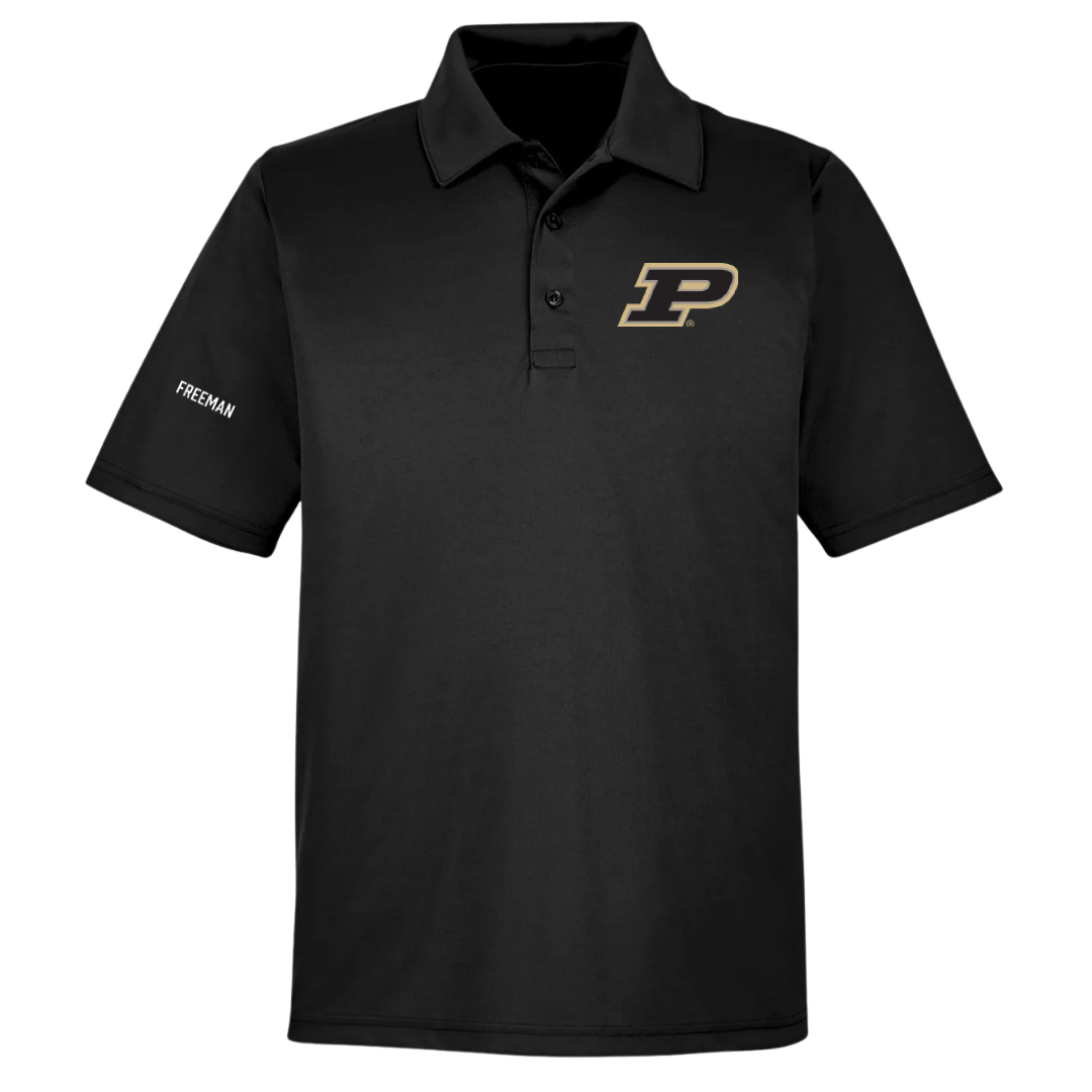 Purdue University Cheer Black Polo - Lacee Freeman