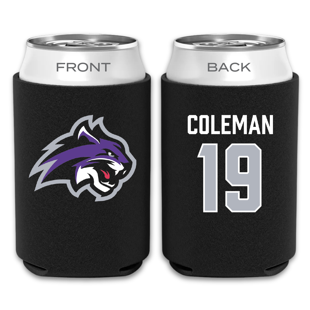 Wiley University Softball Black Can Cooler - #19 Adriauna Coleman