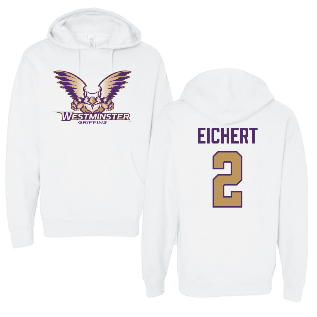 Westminster University (Utah) Volleyball White Hoodie - #2 Katelyn Eichert