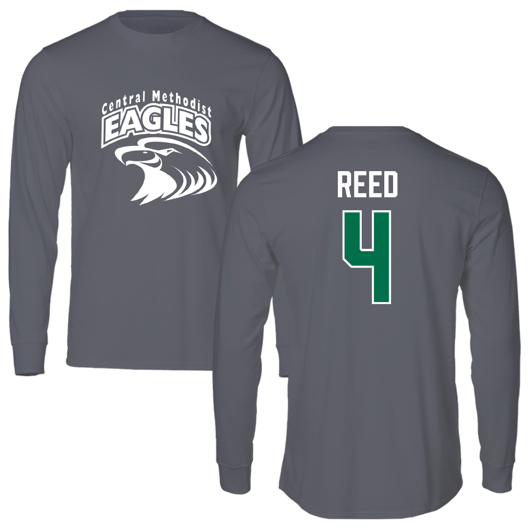 Central Methodist University Basketball (M) Dark Gray Long Sleeve - #4 Nathan Reed