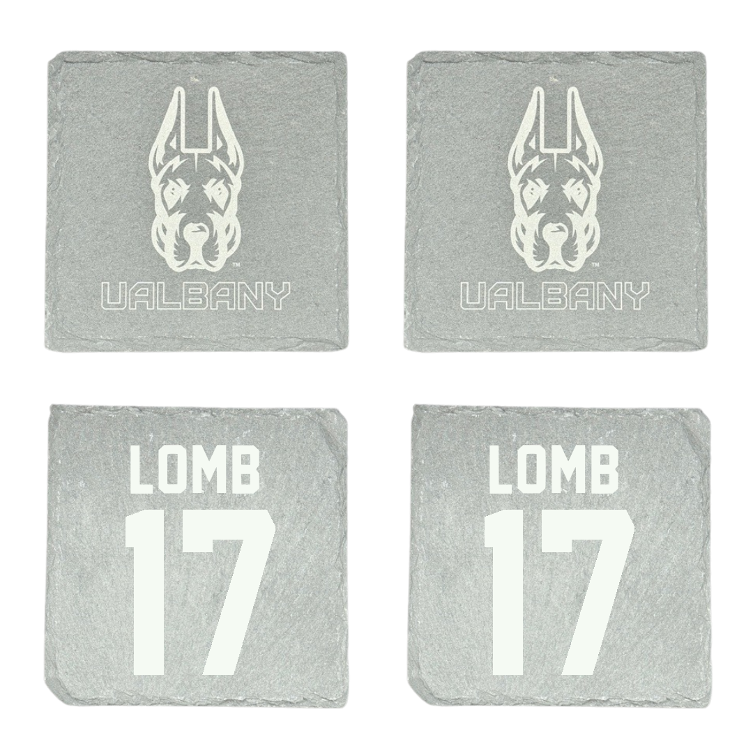 University at Albany Softball Stone Coaster (4 Pack)  - #17 Charlotte Lomb