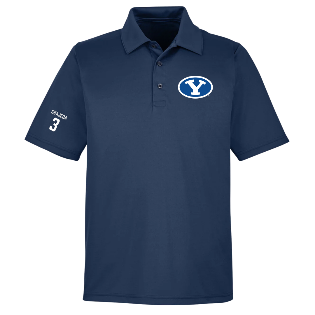 Brigham Young University Softball Navy Polo - #3 Alyssa Grajeda