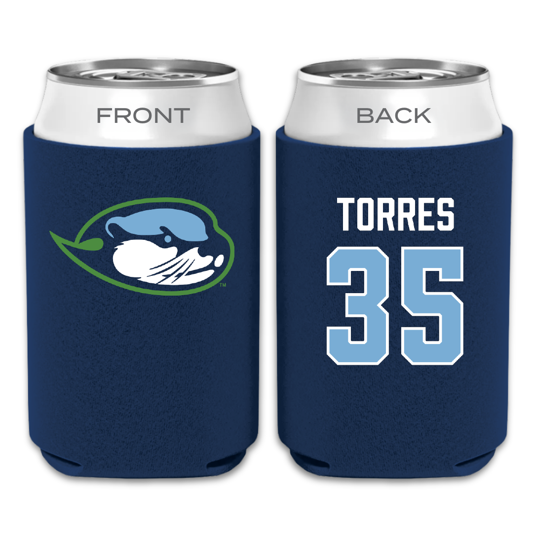 Cal State Monterey Bay Baseball Navy Can Cooler - #35 Mitchell Torres