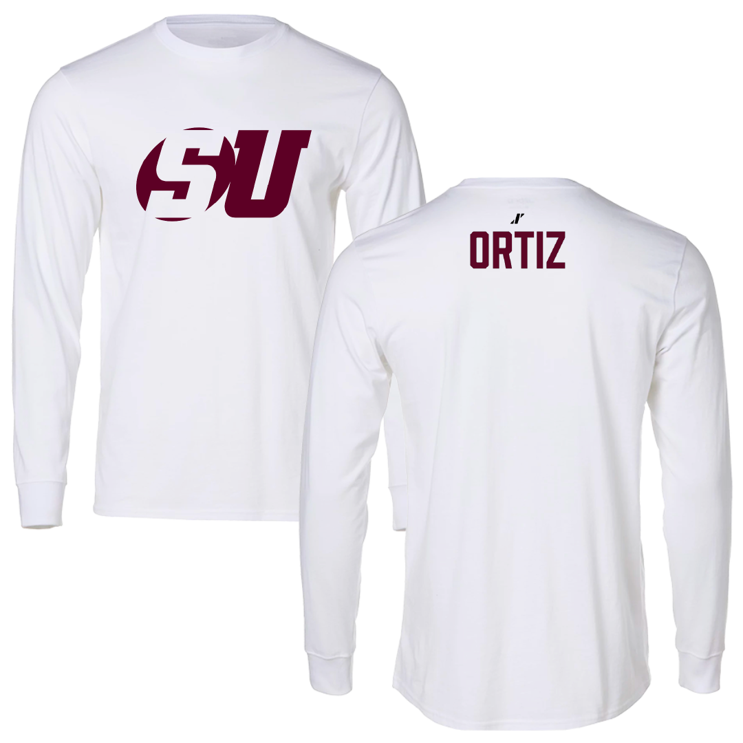 Schreiner University TF and XC White Long Sleeve - Adam Ortiz