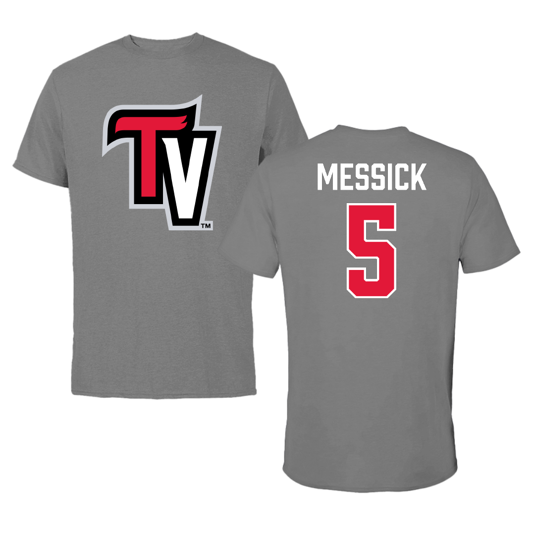 Trinity Valley Community College Softball Dark Gray Tee - #5 Kamryn Messick