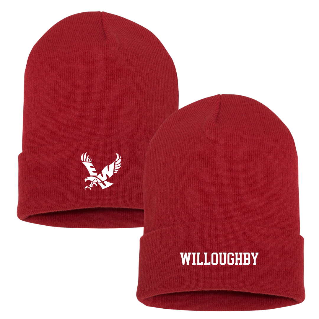 Eastern Washington University Soccer (W) Red Beanie - #0 Kamryn Willoughby