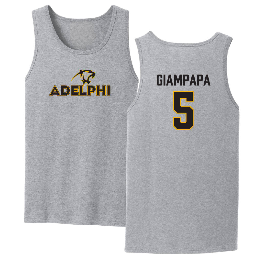 Adelphi University Bowling Sport Gray Tank Top - #5 Giana Giampapa
