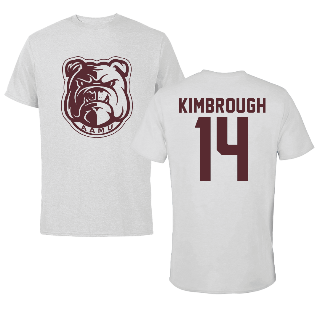 Alabama A&M University Baseball Light Gray Performance Tee - #14 Omar Kimbrough