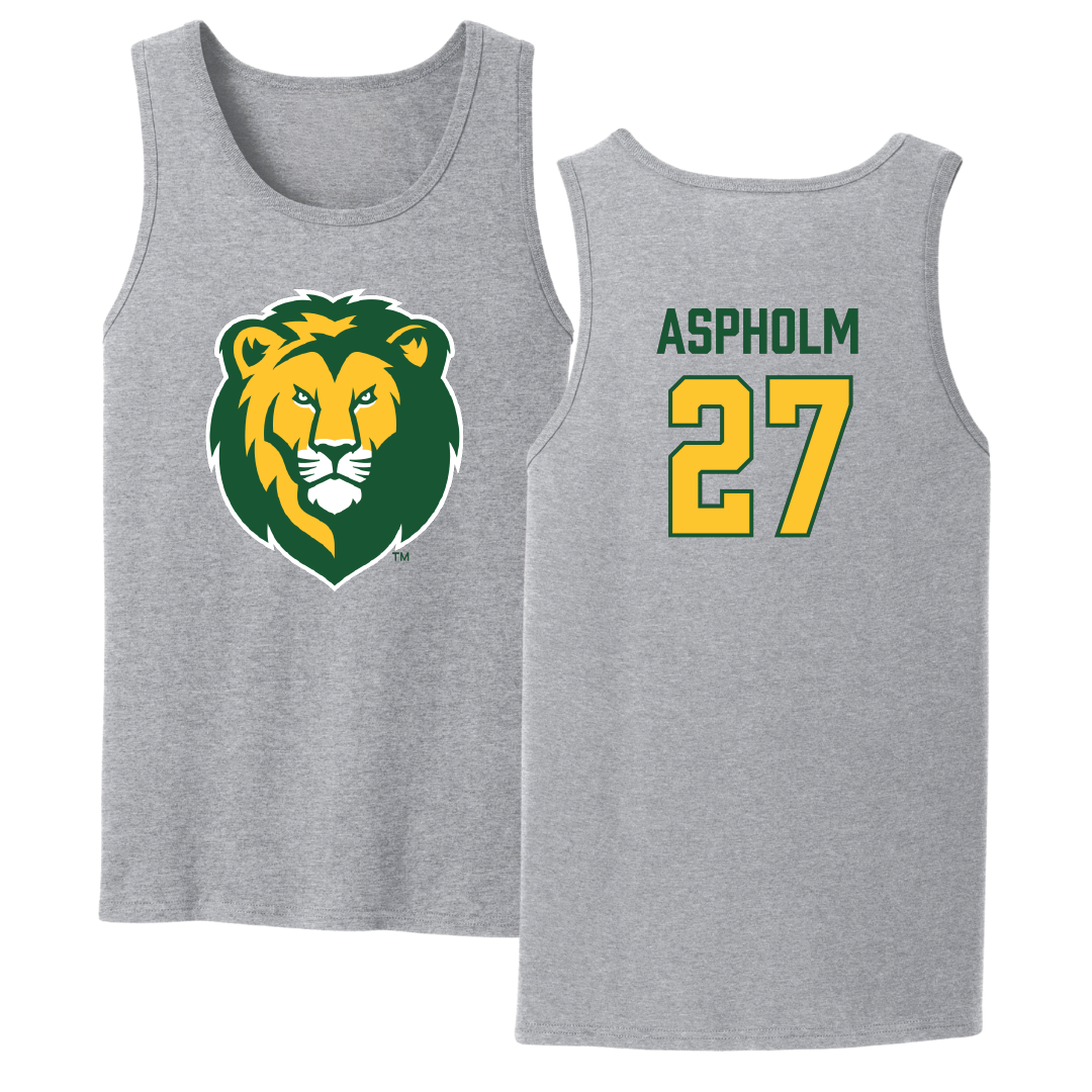 Southeastern Louisiana University Baseball Sport Gray Tank Top - #27 Dalton Aspholm