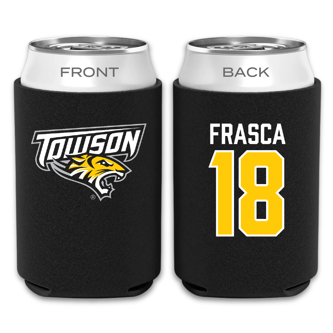 Towson University Field Hockey Black Can Cooler - #18 Sophia Frasca