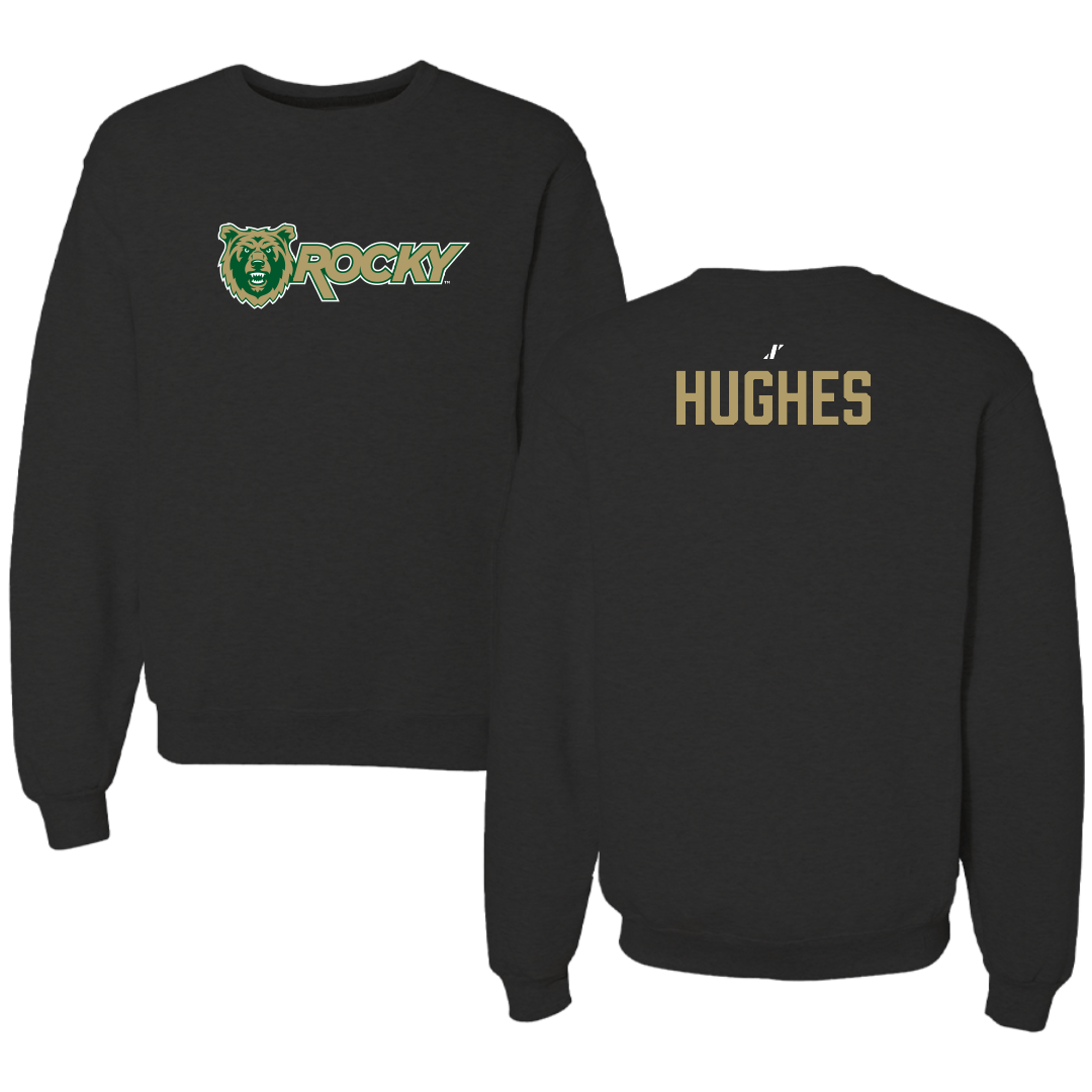 Rocky Mountain College TF and XC Black Crewneck - Logan Hughes