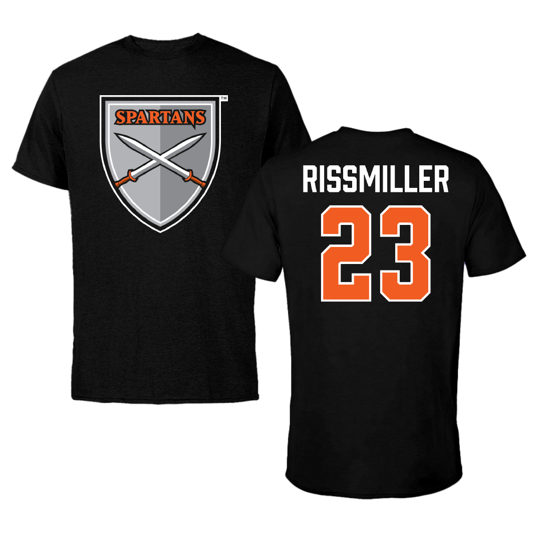 Northampton Community College Baseball Black Tee - #23 Brad Rissmiller