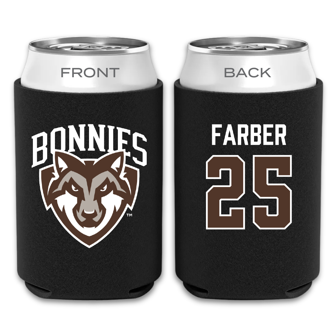 St. Bonaventure University Softball Black Can Cooler - #25 Abby Farber