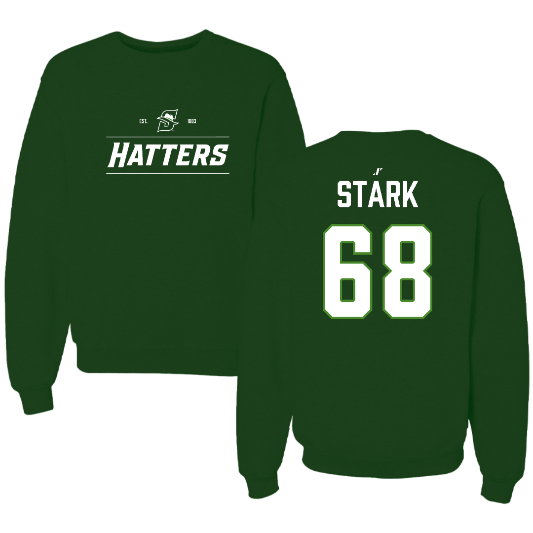 Stetson University Football Forest Green General Crewneck - #68 Jonathan Stark