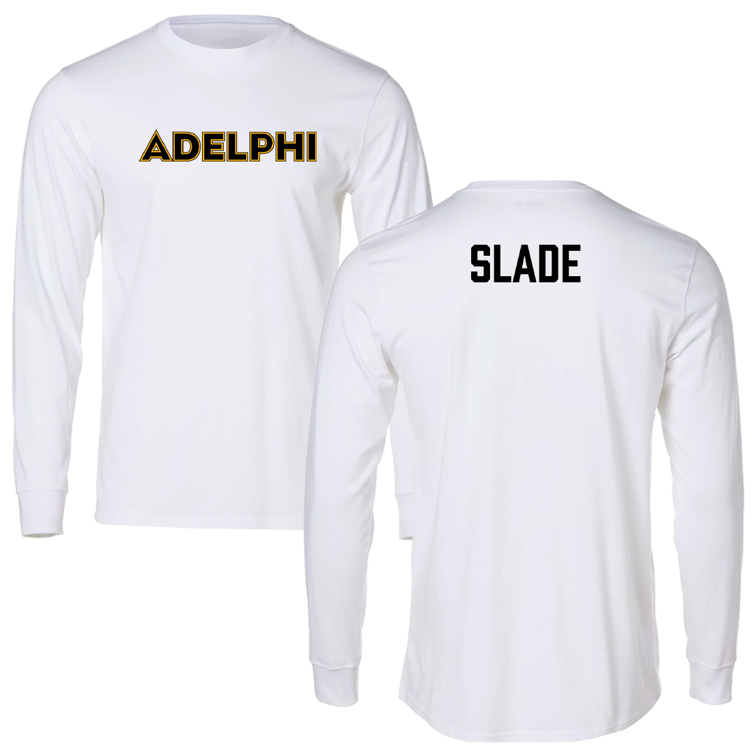 Adelphi University Golf (W) White Performance Long Sleeve - Cat Slade