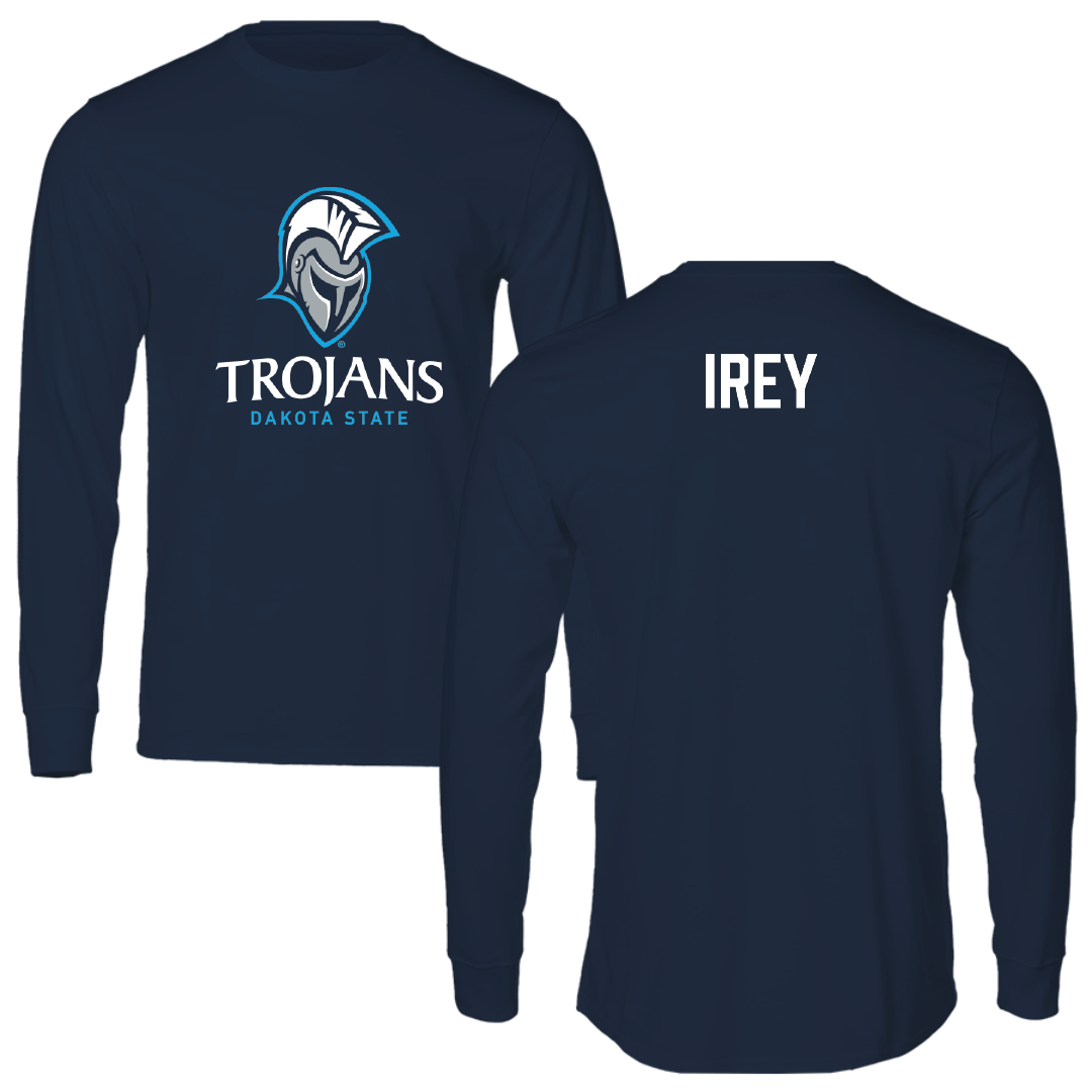 Dakota State University TF and XC Navy Performance Long Sleeve - Bergen Irey