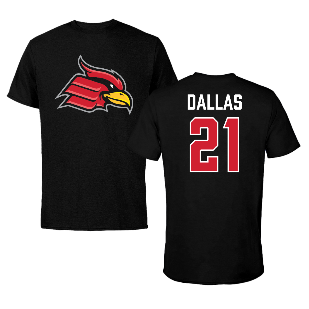 Wheeling University Rugby Black Performance Tee - #21 Alexis Dallas