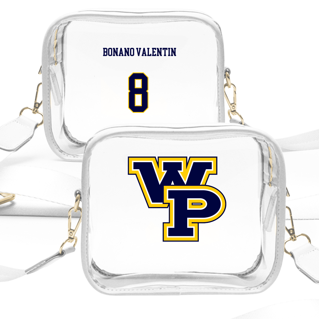 William Penn University Volleyball (W) White Clear Stadium Bag - #8 Kiarelys Bonano Valentin