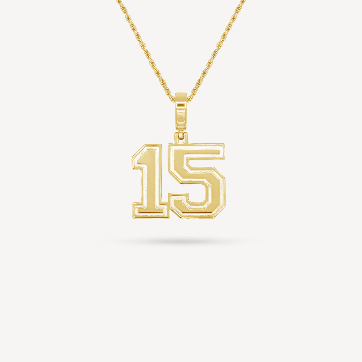 Gold Presidents Pendant and Chain - #15 Britt Bourgoyne