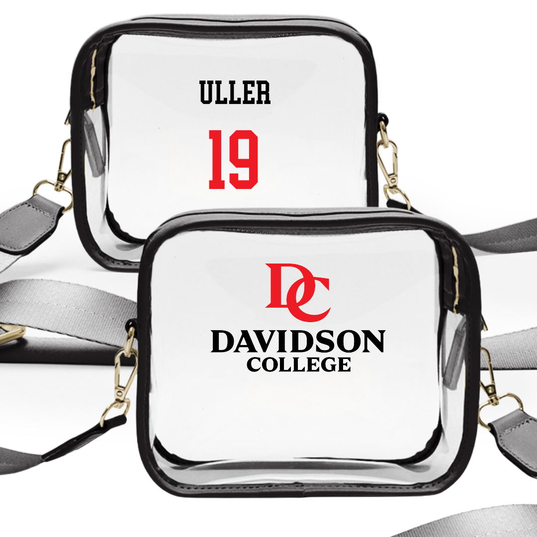 Davidson College Lacrosse (W) Black Clear Stadium Bag - #19 Kaitlyn Uller