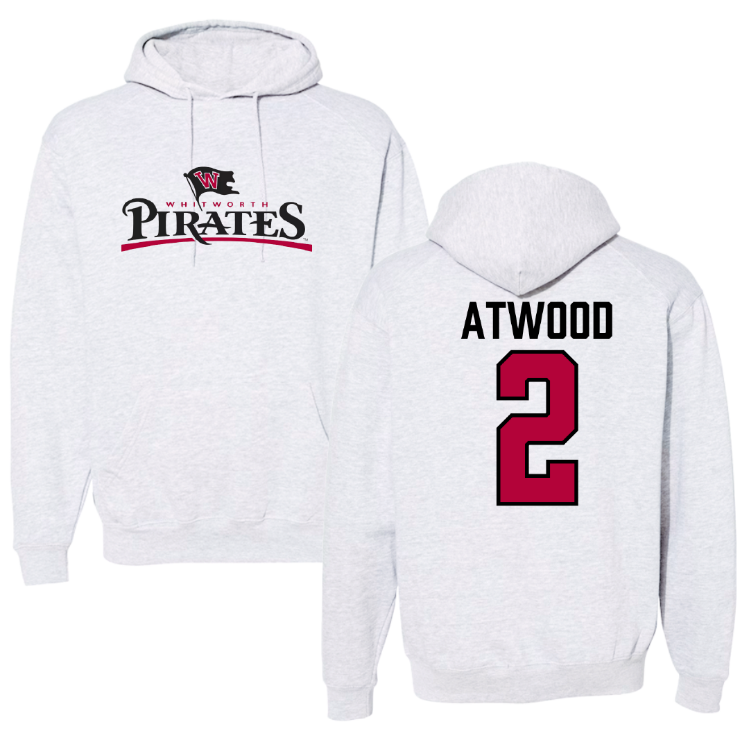 Whitworth University Basketball Gray Hoodie - #2 Jamison Atwood
