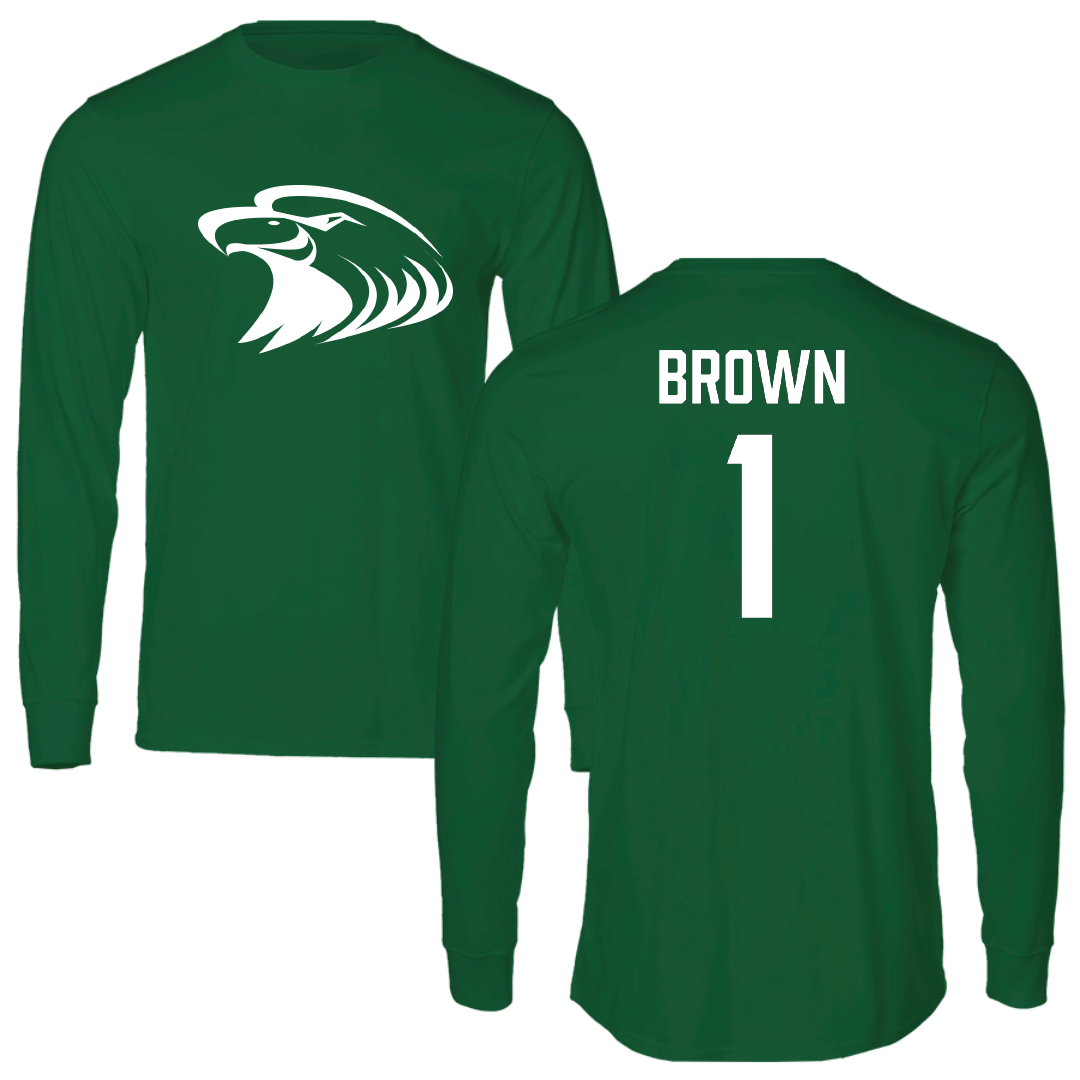 Central Methodist University Basketball (M) Green Long Sleeve - #1 Seth Brown