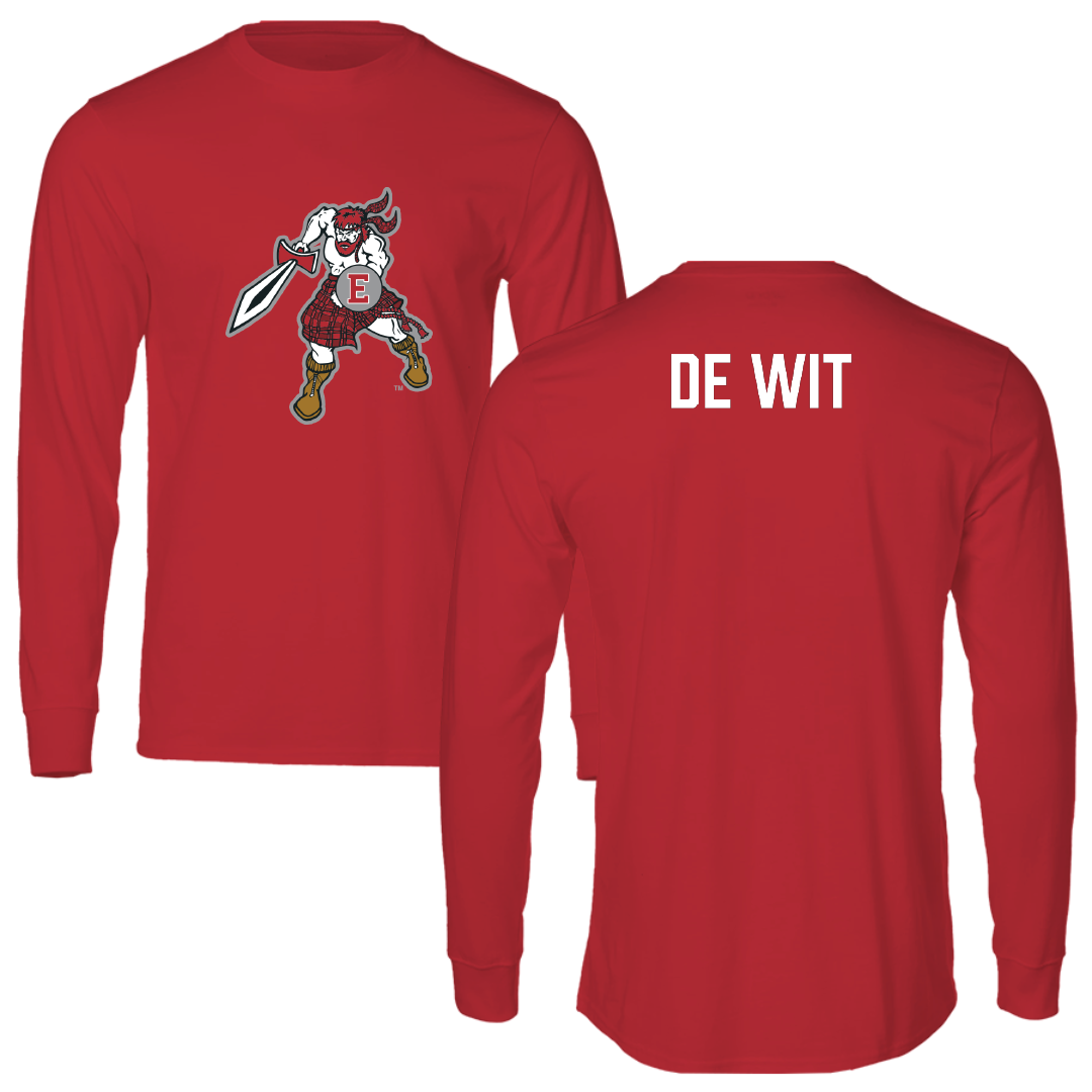 PennWest Edinboro TF and XC Red Performance Long Sleeve - Wieger De Wit