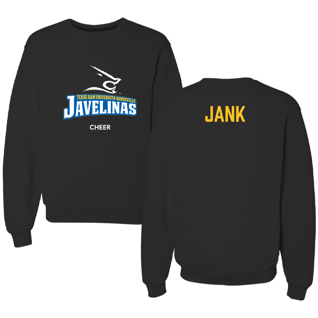 Texas A&M University-Kingsville Cheer Black Crewneck - Ella Jank