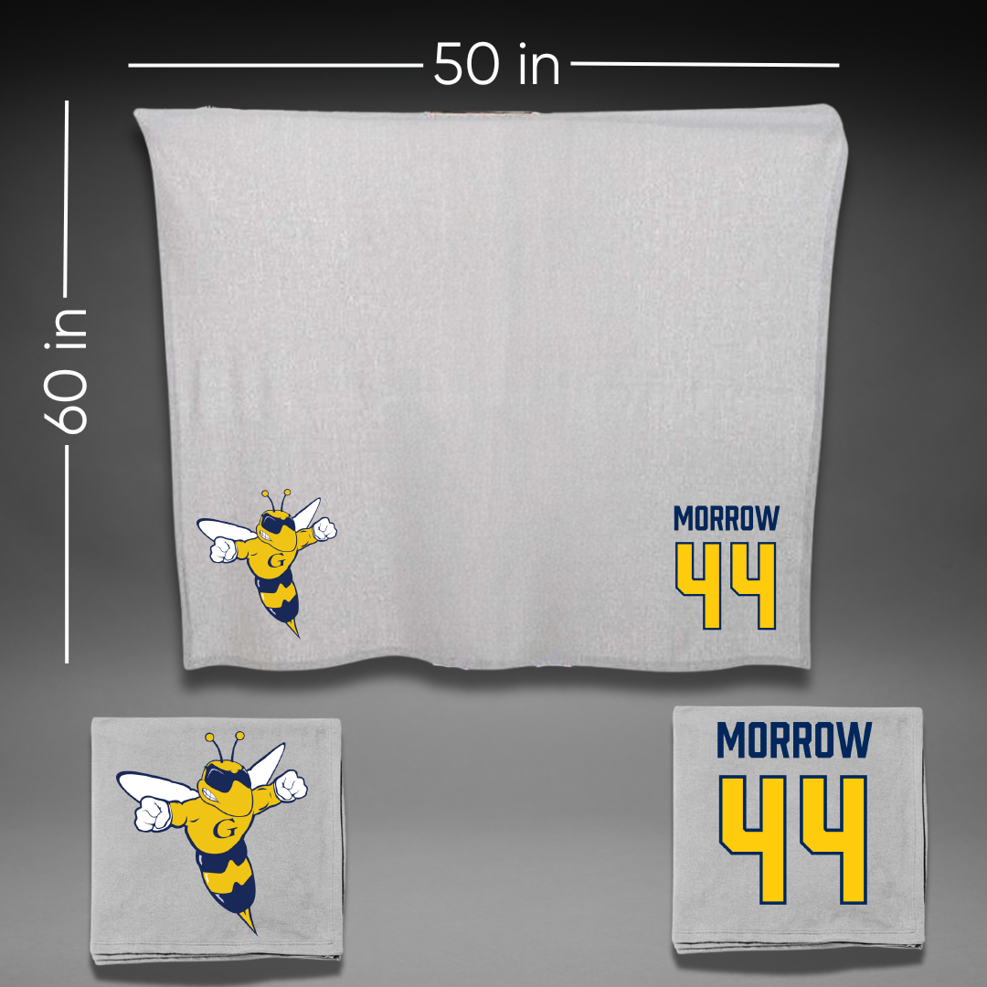Graceland University Baseball Gray Blanket - #44 Cale Morrow