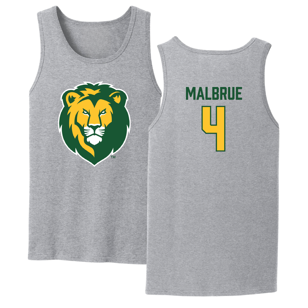 Southeastern Louisiana University Basketball Sport Gray Tank Top - #4 Jason Malbrue