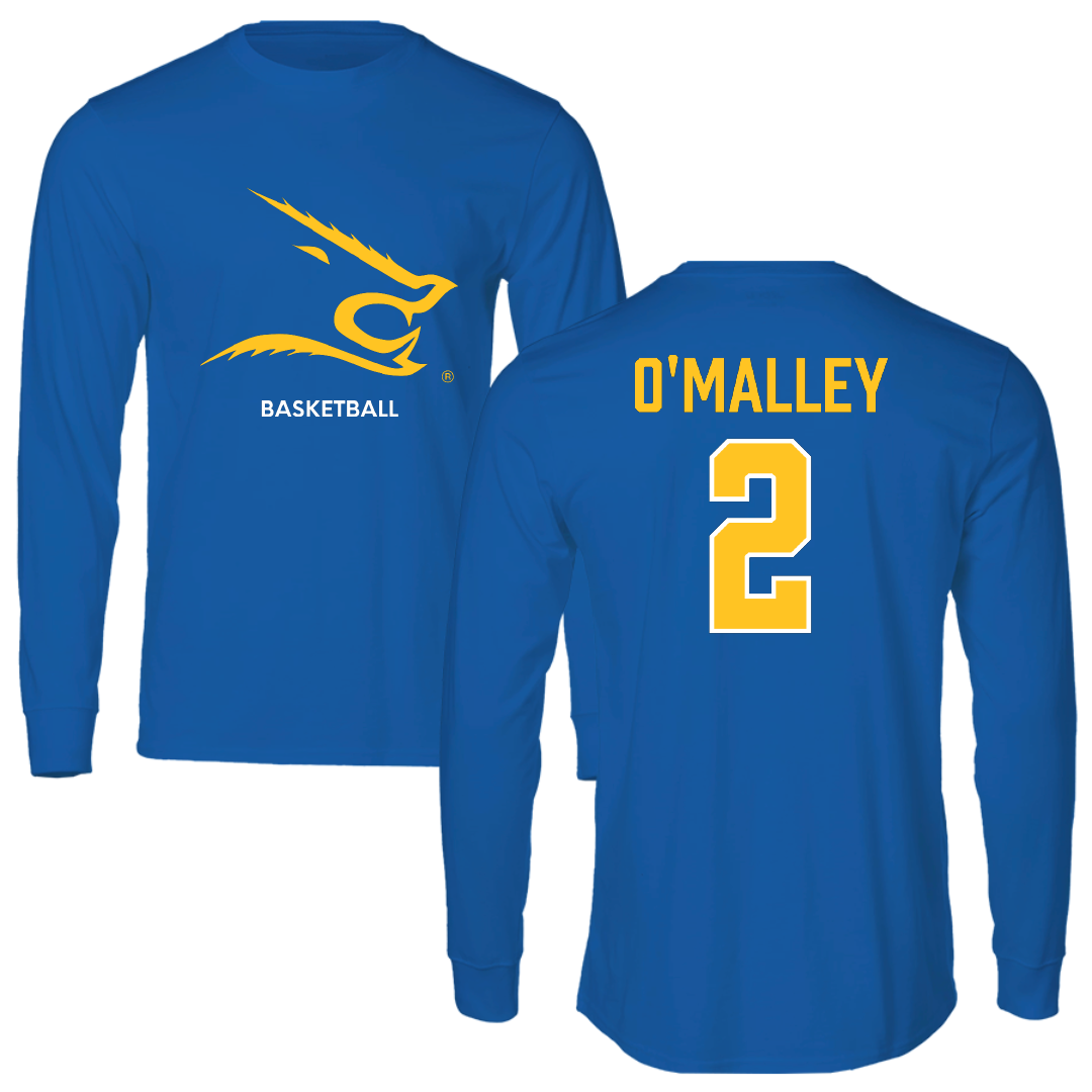 Texas A&M University-Kingsville Basketball (W) Blue Performance Long Sleeve - #2 Alyssa O'Malley