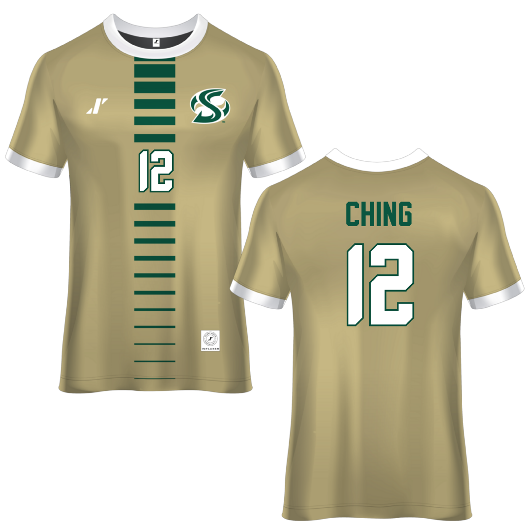 Sacramento State University Gold Soccer Jersey - #12 Candace Ching