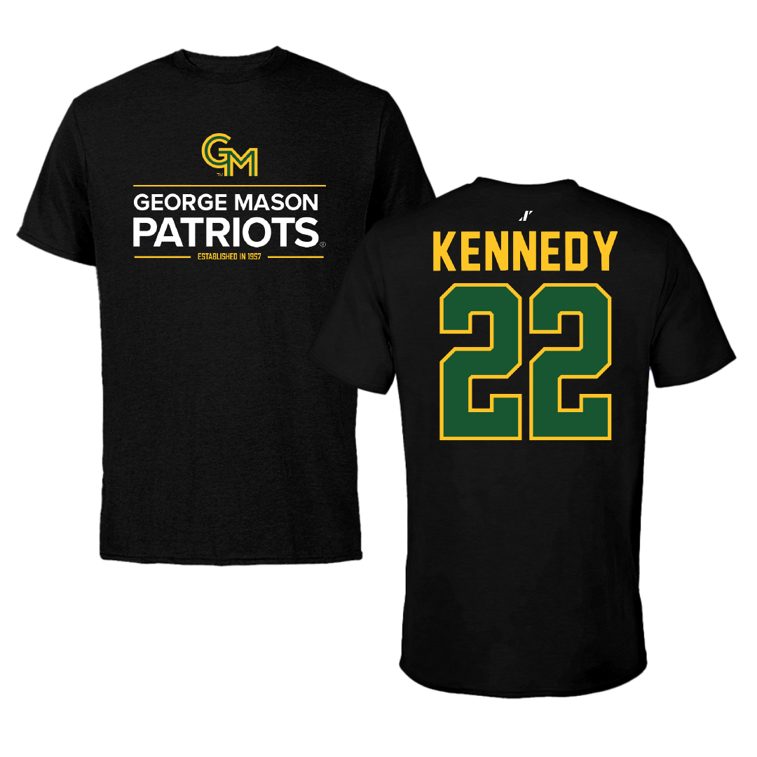 George Mason University Volleyball Black General Performance Tee - #22 Olyvia Kennedy