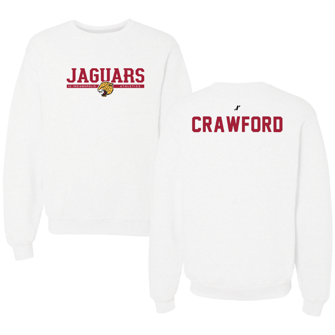 Indiana University Indianapolis Cheer White Crewneck - Isabella Crawford