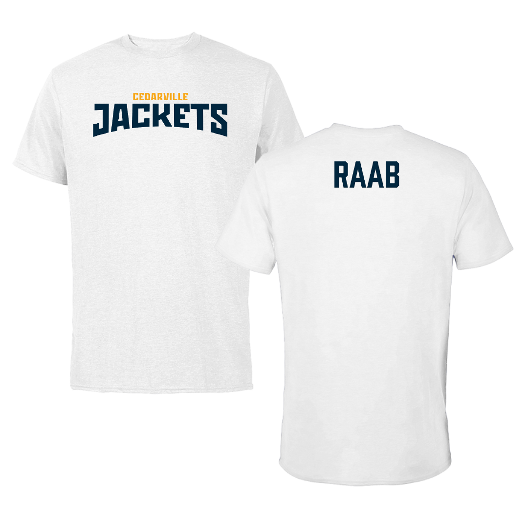 Cedarville University TF and XC White Classic Tee - Nate Raab